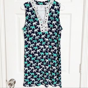 Crown & Ivy | Sleeveless Elephant Print Dress